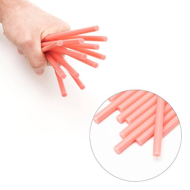 Комплект розовых клеевых стержней 7.4*200 мм, 12 ед. INTERTOOL RT-1048