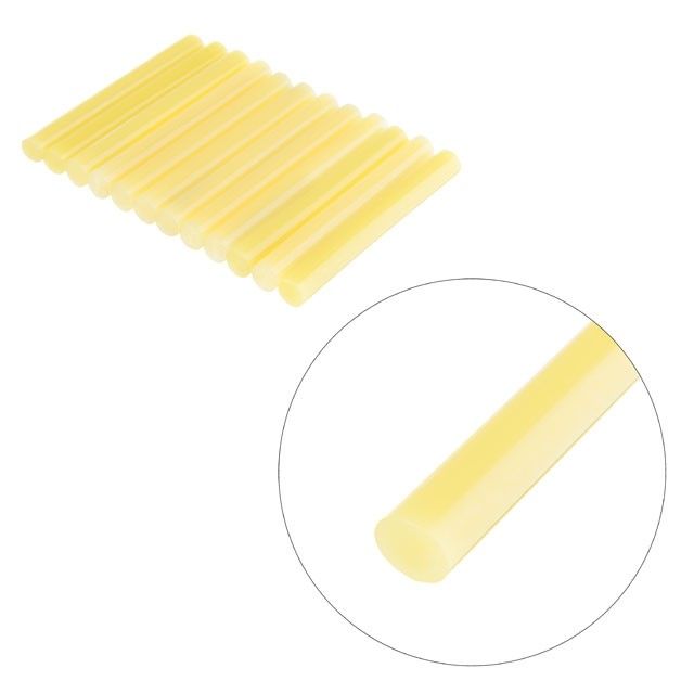 Комплект желтых клеевых стержней 11.2*100 мм, 12 ед. INTERTOOL RT-1049