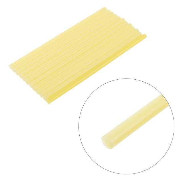 Комплект желтых клеевых стержней 7.4*200 мм, 12 ед. INTERTOOL RT-1051