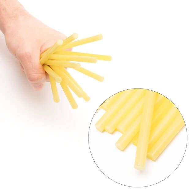 Комплект желтых клеевых стержней 7.4*200 мм, 12 ед. INTERTOOL RT-1051