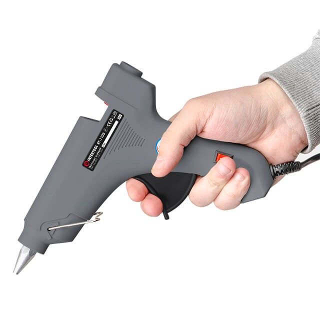 Пистолет клеевой 60(185) Вт, 230 В, 165-180°C под стержни 10.8-11.5 мм, 8-20 г/мин, выключатель INTERTOOL RT-1103