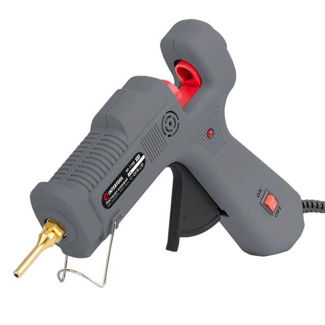 Пистолет клеевой 90 (290) Вт, 230 В, 215-230°C под стержни 10.8-11.5 мм, 13-30 г/мин., удлин. сопло, выключатель INTERTOOL RT-1105