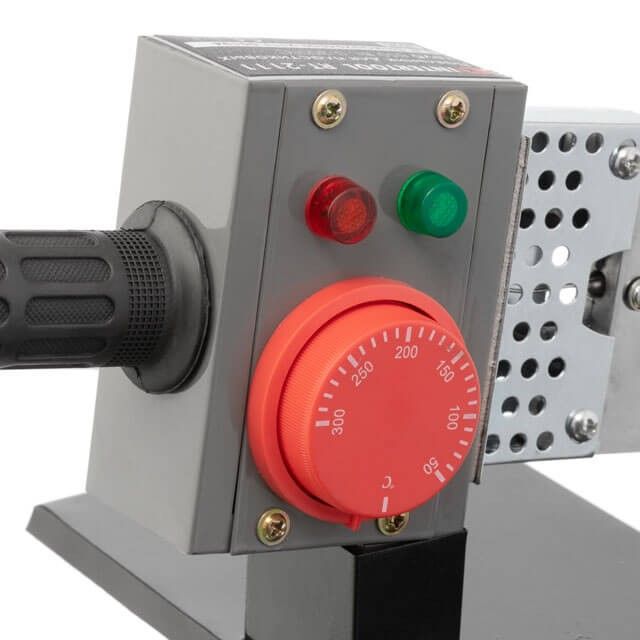 Паяльник для пластиковых труб, 850 Вт, 0-300°C, насадки 20, 25, 32, 40, 50, 63 мм, металлический кейс INTERTOOL RT-2111