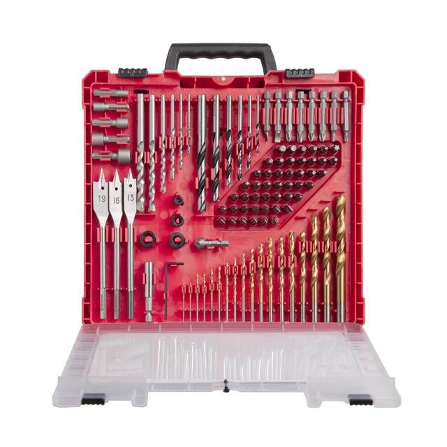 Набор сверл, дюбелей и бит 300шт INTERTOOL SD-0051