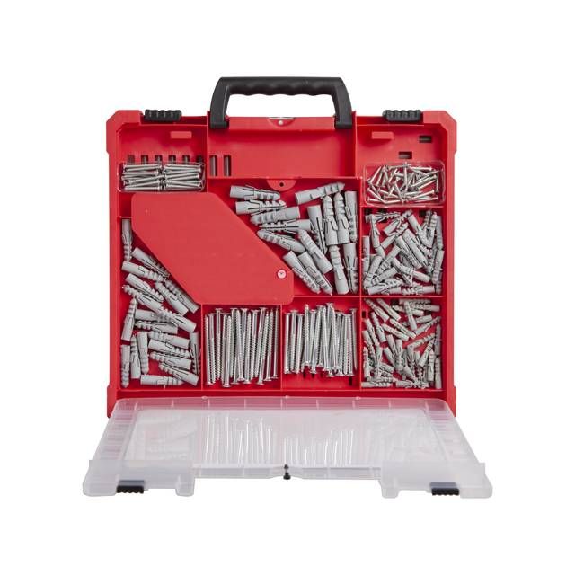 Набор сверл, дюбелей и бит 300шт INTERTOOL SD-0051