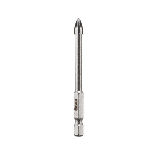 Сверло по стеклу и керамике 6 мм, HEX 1/4" (6.35 мм) INTERTOOL SD-0286