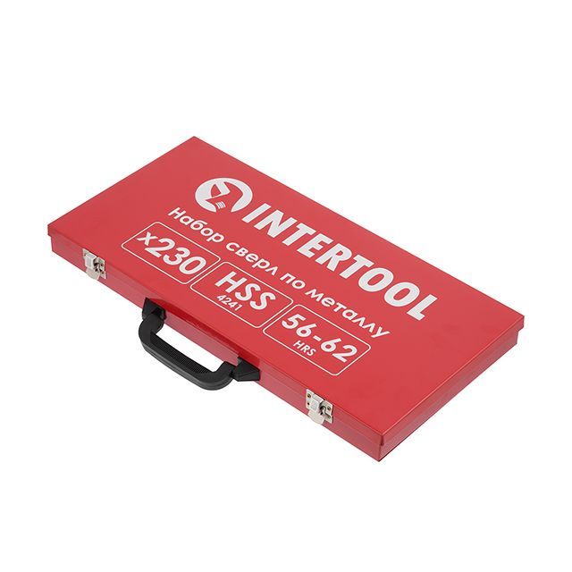Набор сверл HSS, 1.0-13.0 мм, 230 ед., металлический кейс INTERTOOL SD-0309