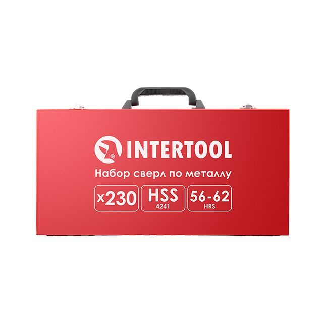 Набор сверл HSS, 1.0-13.0 мм, 230 ед., металлический кейс INTERTOOL SD-0309