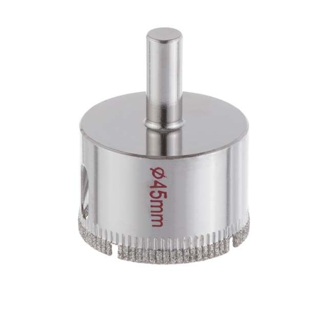 Сверло алмазное трубчатое по стеклу и керамике, 45 мм INTERTOOL SD-0365