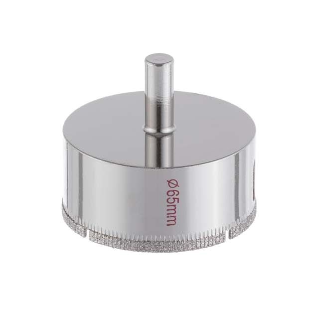 Сверло алмазное трубчатое по стеклу и керамике 65 мм INTERTOOL SD-0373