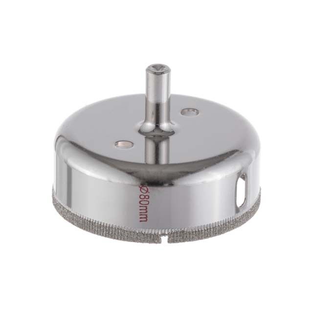 Сверло алмазное трубчатое по стеклу и керамике, 80 мм INTERTOOL SD-0376