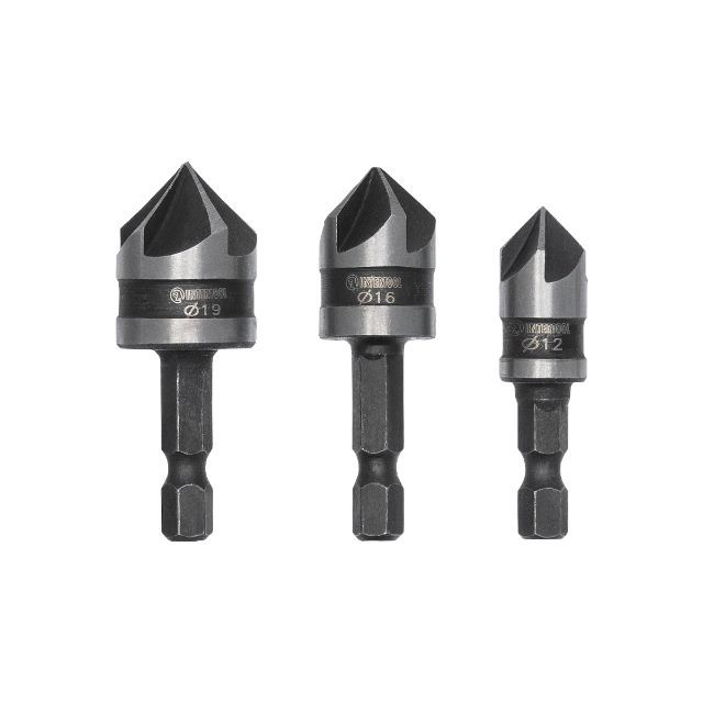 Набор зенкеров, 3 шт. (12, 16, 19 мм) INTERTOOL SD-5005