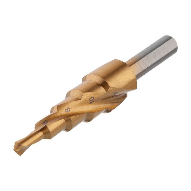Сверло ступенчатое по металлу спиральное 4-12 мм INTERTOOL SD-5833