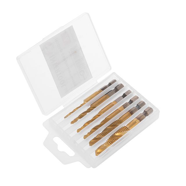 Набор сверл-метчиков 6 ед. INTERTOOL SD-5841