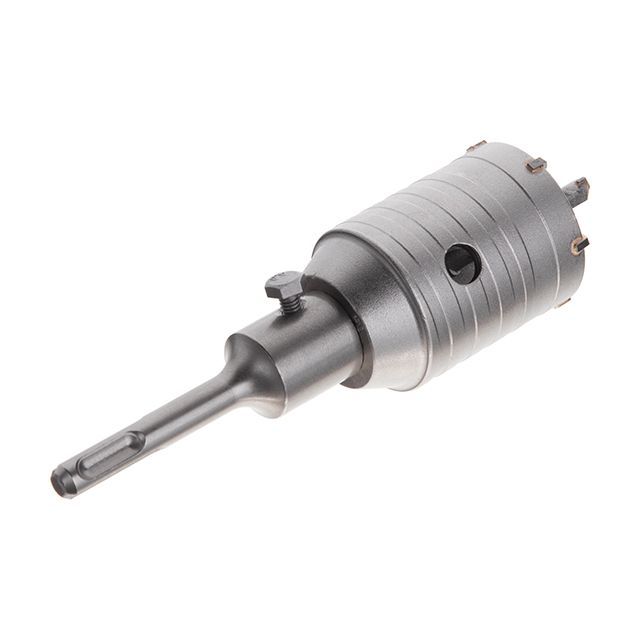 Комплект: сверло корончатое по бетону 50 мм, переходник SDS Plus 100 мм INTERTOOL SD-7050