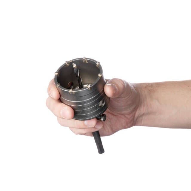 Комплект: сверло корончатое по бетону 68 мм, переходник SDS Plus 100 мм INTERTOOL SD-7068