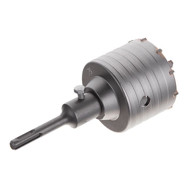 Комплект: сверло корончатое по бетону 75 мм, переходник SDS Plus 100 мм INTERTOOL SD-7075