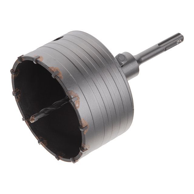 Комплект: сверло корончатое по бетону 105 мм, переходник SDS Plus 100 мм INTERTOOL SD-7105