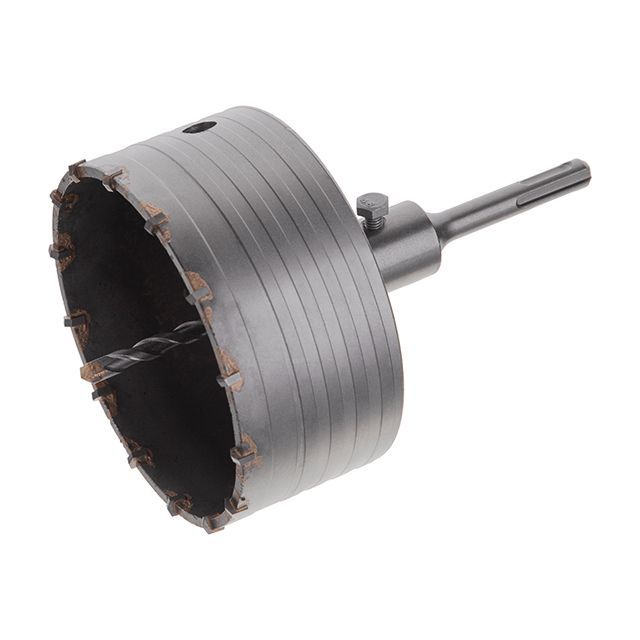 Комплект: сверло корончатое по бетону 120 мм, переходник SDS-plus 100 мм INTERTOOL SD-7120