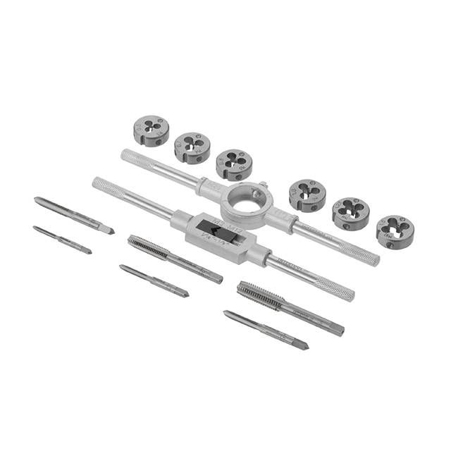 Набор плашек M3-M10 и метчиков M3-M10, 14 ед. INTERTOOL SD-8024