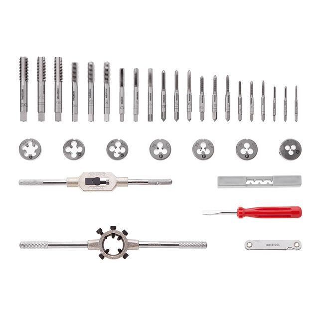 Набор метчиков и плашек 32 ед INTERTOOL SD-8032