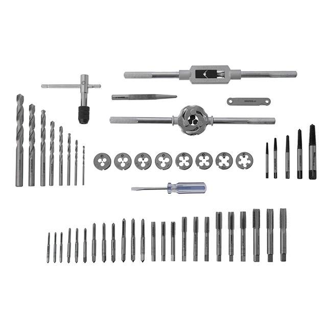 Набор плашек M3-M12 и метчиков M3-M12, 52ед INTERTOOL SD-8052