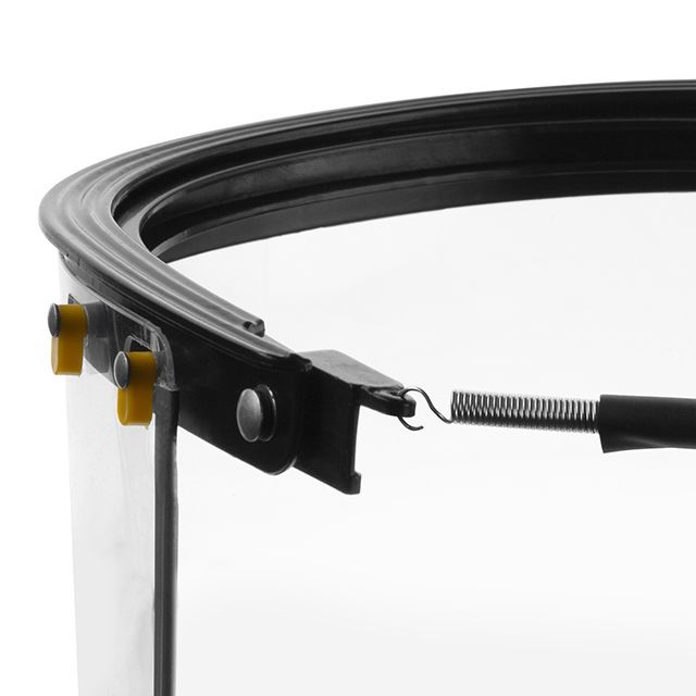 Экран защитный для лица, материал PVC,крепление на каску INTERTOOL SP-0034