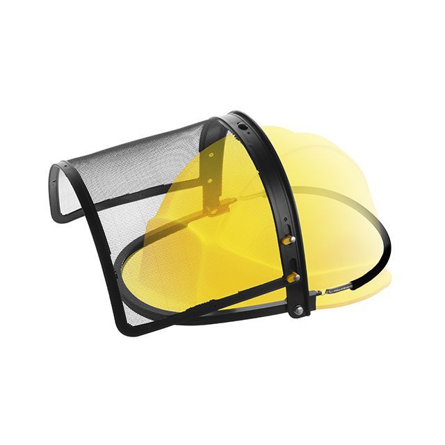 Экран защитный для лица, материал сетка. крепление на каску INTERTOOL SP-0035