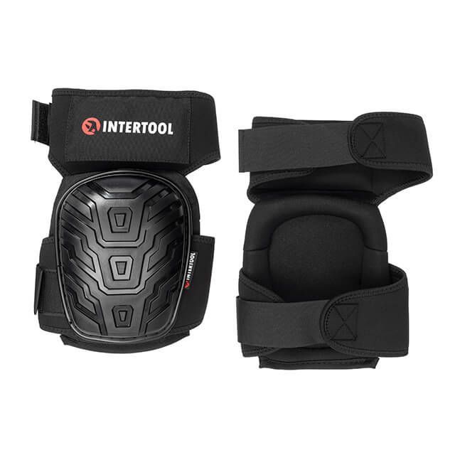 Наколенники защитные, противоскользящие накладки из ПВХ, ткань 600D, гелевые подушки, неопреновые ремни INTERTOOL SP-0054