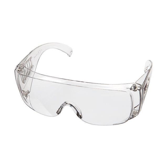 Очки защитные прозрачные, материал линз поликарбонат, материал заушников поликарбонат,защита от удара,оптический класс 1 INTERTOOL SP-0081