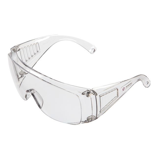 Очки защитные прозрачные, материал линз поликарбонат, материал заушников поликарбонат,защита от удара,оптический класс 1 INTERTOOL SP-0081