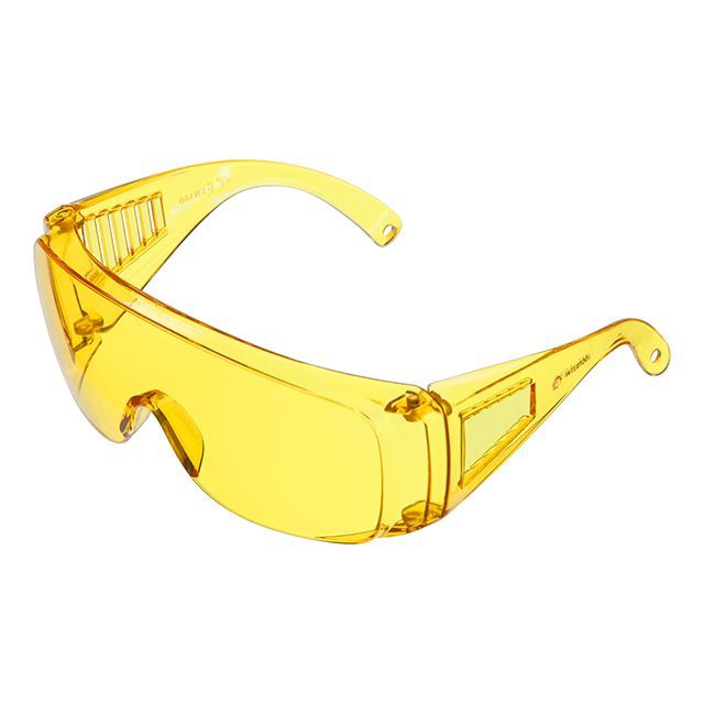 Очки защитные желтые, поликарбонат, защита от удара, оптический класс 1 INTERTOOL SP-0082