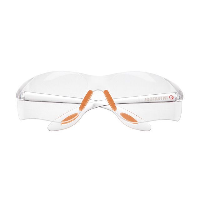 Очки защитные прозрачные, материал линз поликарбонат, материал заушников поликарбонат, защита от удара INTERTOOL SP-0085