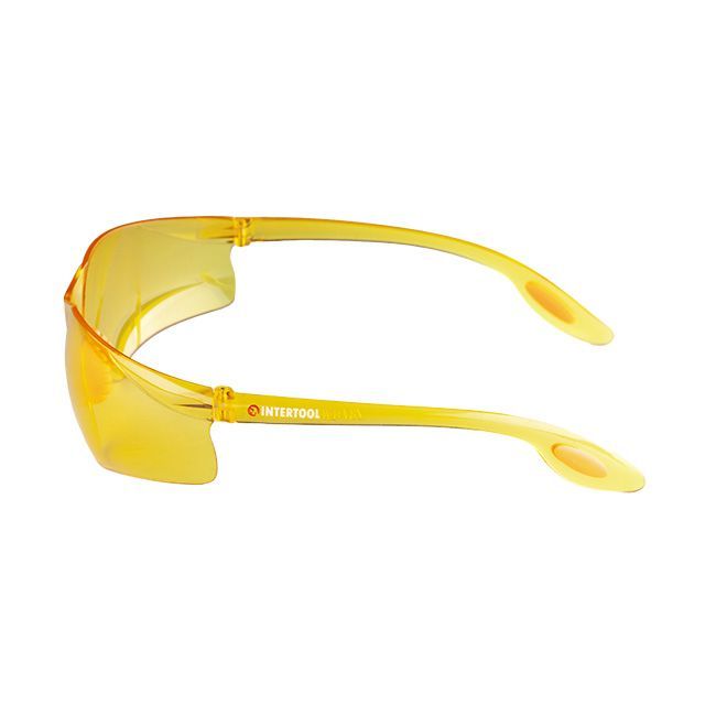 Очки защитные желтые, поликарбонат, защита от удара INTERTOOL SP-0086