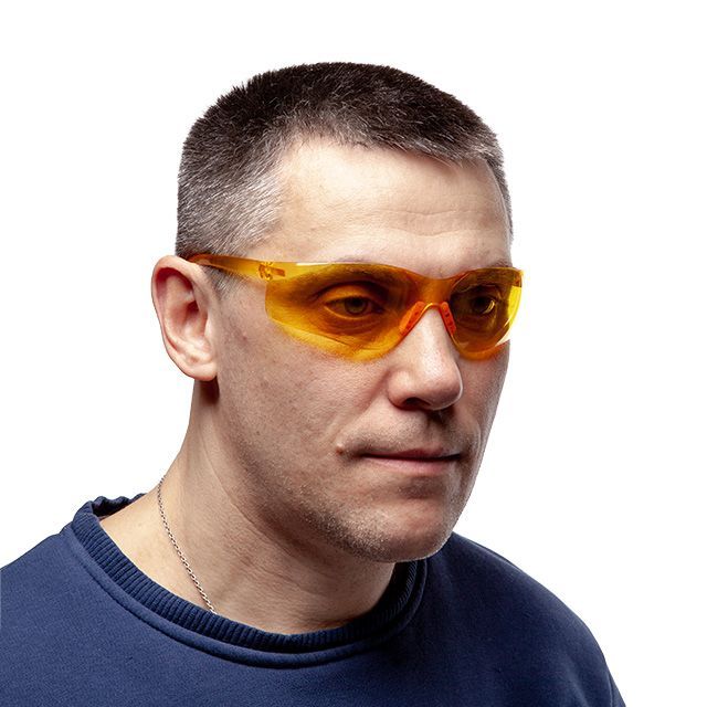 Очки защитные желтые, поликарбонат, защита от удара INTERTOOL SP-0086