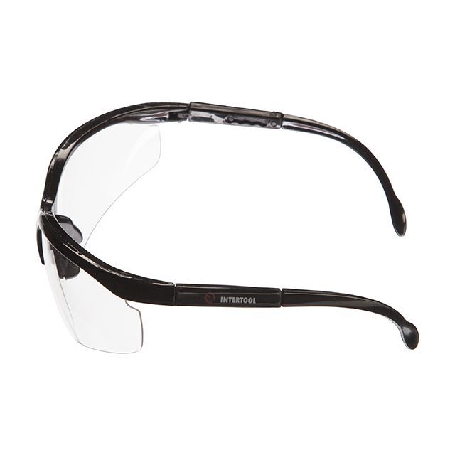 Очки защитные прозрачные, поликарбонат, защита от удара, оптический класс 3 INTERTOOL SP-0089