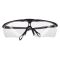 Очки защитные прозрачные, материал линз поликарбонат, материал заушников поликарбонат черного цвета,защита от удара, оптический класс 3 INTERTOOL SP-0090