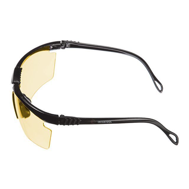 Очки защитные желтые, поликарбонат, противоударные, оптический класс 3 INTERTOOL SP-0091