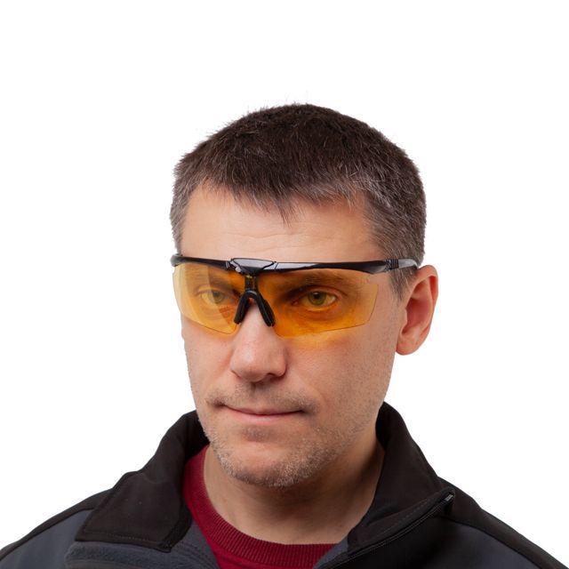 Очки защитные желтые, поликарбонат, противоударные, оптический класс 3 INTERTOOL SP-0091