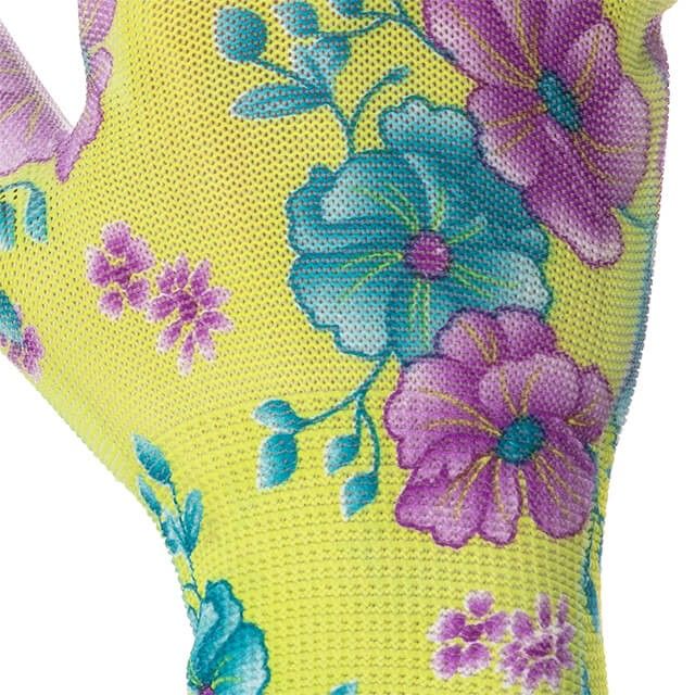 Перчатка садовая с нитриловым покрытием 8" зеленая INTERTOOL SP-0161