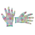 Перчатка садовая с покрытием из нитрила, голубая, 8" INTERTOOL SP-0164