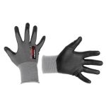 Перчатка трикотажная, двухслойное покрытие, 10", полиуритановое и пористое нитриловое на ладони, дышащая, STORM INTERTOOL SP-0189