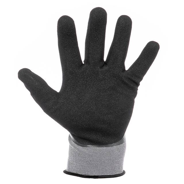 Перчатка трикотажная, полное двухслойное нитриловое покрытие, базовое гладкое, пористое на ладони, 10", дышащая, STORM INTERTOOL SP-0190