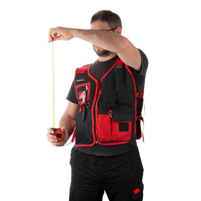 Жилет слесарно-строительный, 7 карманов, полиэстер INTERTOOL SP-1001