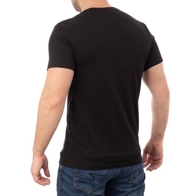 Футболка черная, 100% хлопок, S INTERTOOL SP-2201