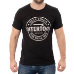 Футболка черная, 100% хлопок, M INTERTOOL SP-2202