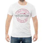 Футболка светло-серая меланж, 100% хлопок, M INTERTOOL