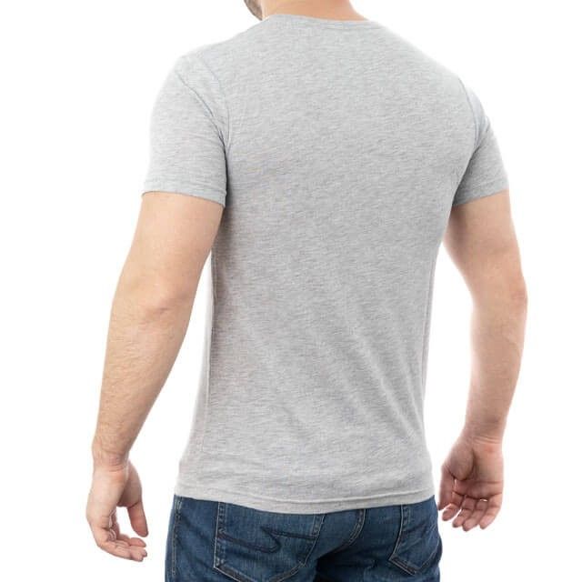 Футболка серая меланж, 100% хлопок, XXL INTERTOOL SP-2225