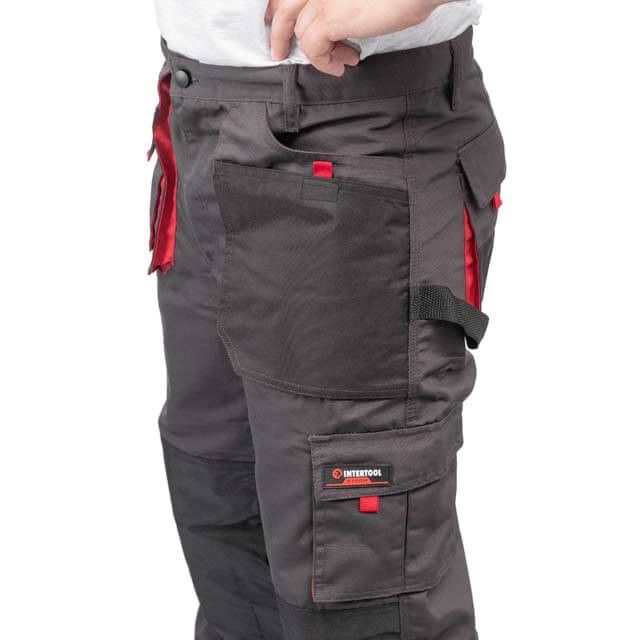 Брюки рабочие 80% полиэстер, 20% хлопок, плотность 260 г/м², M INTERTOOL SP-3012