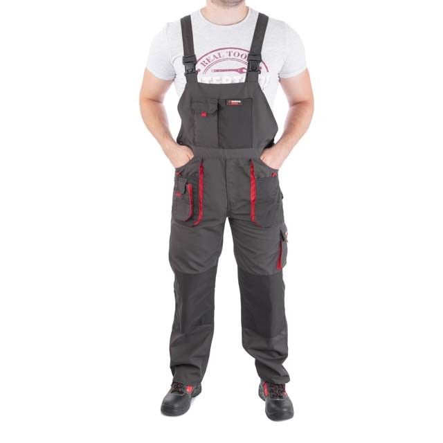 Полукомбинезон рабочий 80% полиэстер, 20% хлопок, плотность 260 г/м², S INTERTOOL SP-3021